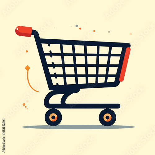 Shopping Cart Icon Design Element.