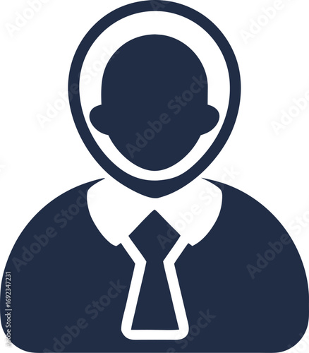 Support  silhouette icon vector  on white background 