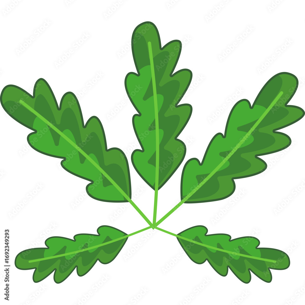 Εκτύπωση καμβά Peppery Green Leaves