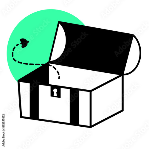 empty chest illustration for empty state description