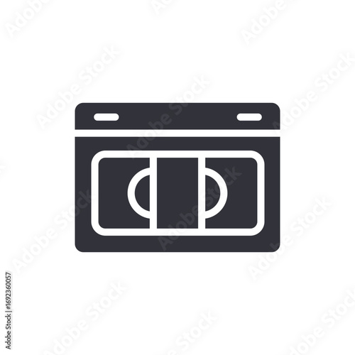 Retro Video Tape Graphic Representation For Playback And Nostalgia Purposes