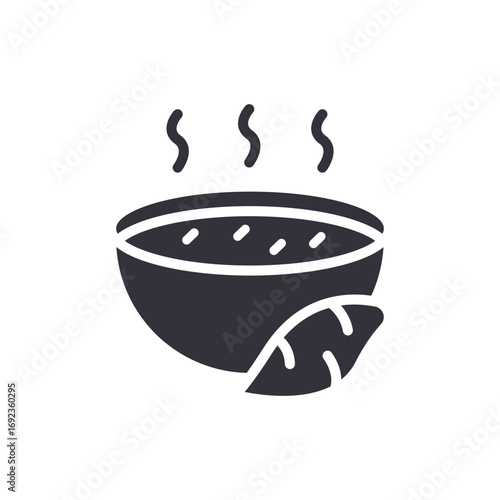 Bowl Of Steaming Soup With A Root Vegetable Evoking Comfort And Warmth