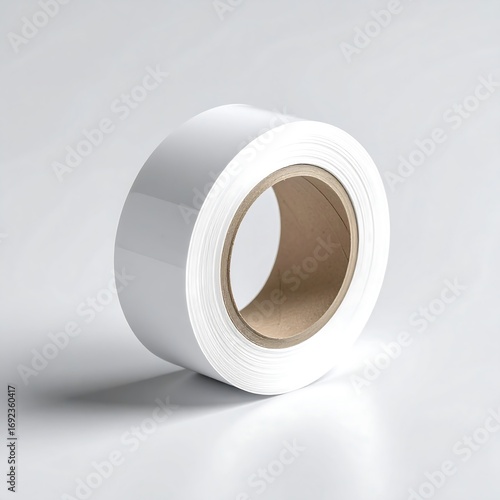 Rolled white adhesive tape