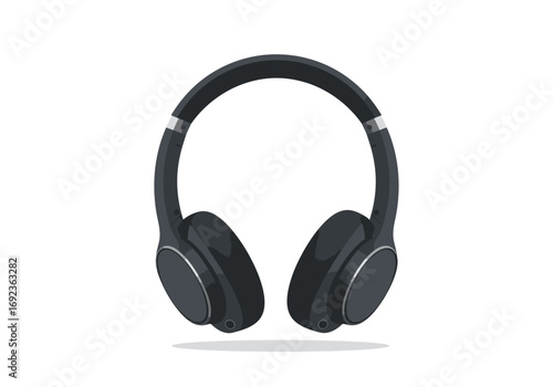 Sleek Black Wireless Over-Ear Headphones for Immersive Audio Experiences and Modern Digital Sound Enjoyment, Perfect for Music Lovers and Technology Enthusiasts
