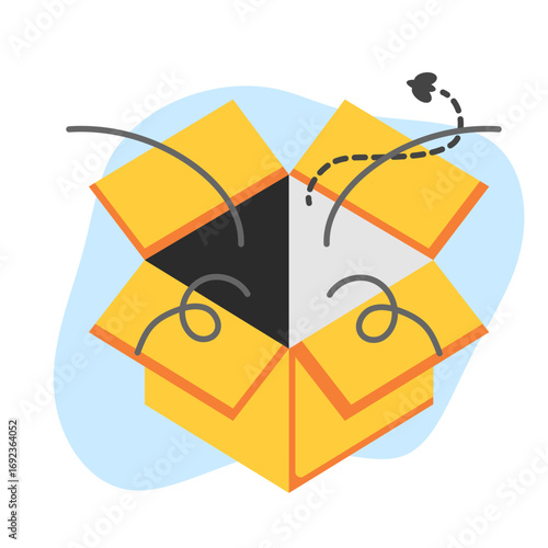 empty box illustration for empty state description