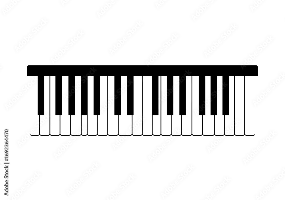 Fototapeta premium Simple line art illustration of a drum kit musical instrument. Vector graphic of a percussion set with bass drum and cymbals for band performance concepts