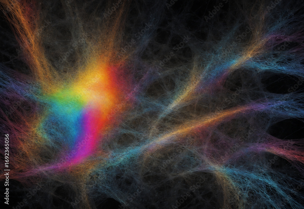 Fototapeta premium galaxy abstract background with colorful lights
