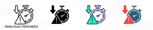 Downtime Analysis  Icon Set Multiple Style Collection
