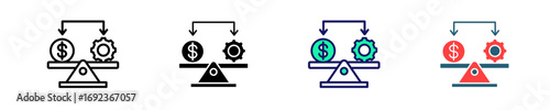 Business Stabilization  Icon Set Multiple Style Collection
