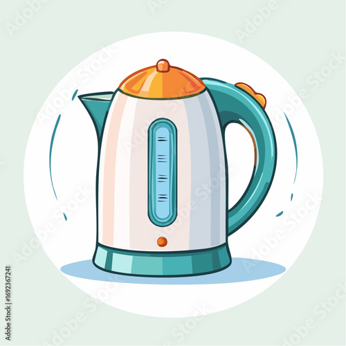 Pixelated Electric Kettle In Pastel Colors