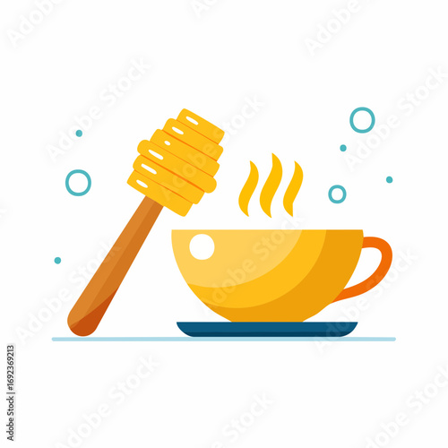 Honeyed Tea Illustration