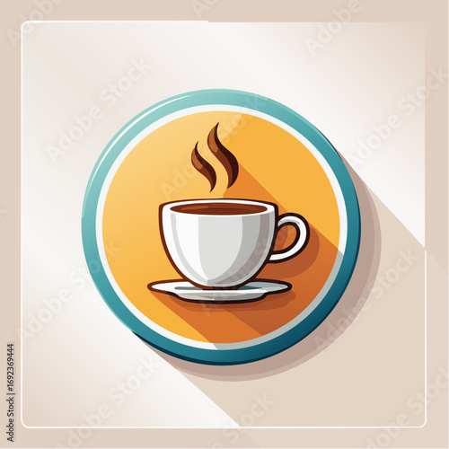 Pixel Art Coffee Cup Icon