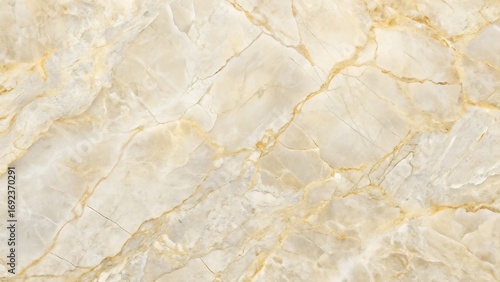 Luxurious seamless marble texture in ivory and gold tones with detailed veining