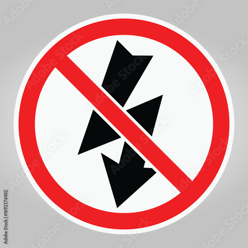 Prohibition Sign Indicating No Picking or Selection of Items Allowed