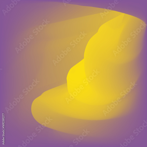 Purple and Yellow Gradient Flow – Abstract Light Composition with Ethereal Motion