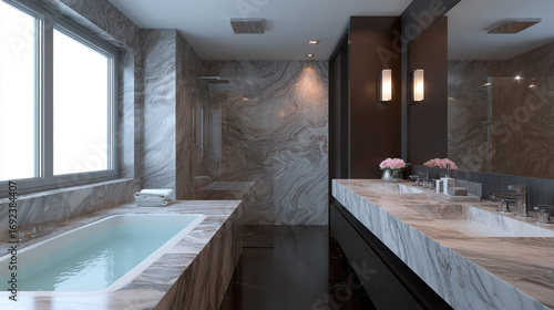 Modern bathroom.