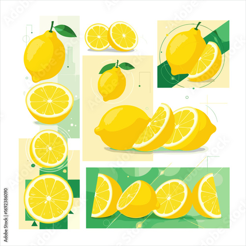 Vibrant collection of fresh ripe lemons showcasing their zesty citrus appeal
