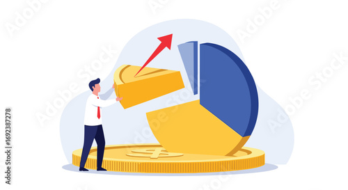 Financial growth and investment strategy for business development and profitability