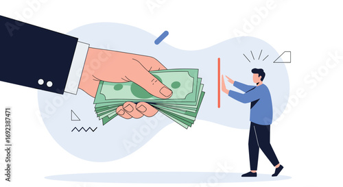 Rejecting unwanted financial offers and maintaining personal boundaries for financial control