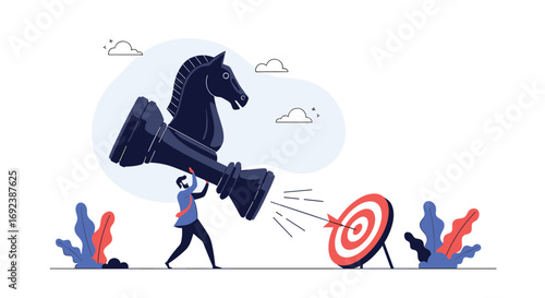 Strategic chess piece movement towards the target board