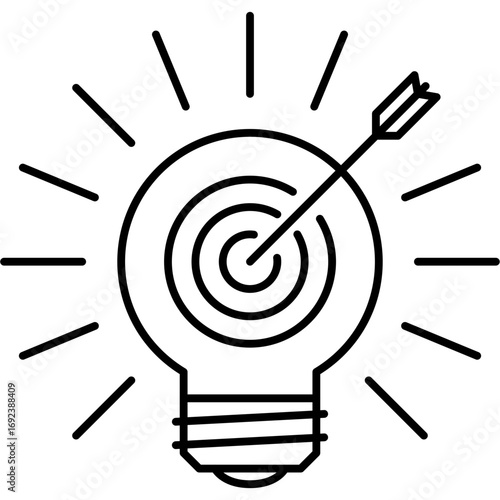 hand drawn light bulb