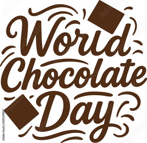 World Chocolate Day Typography
