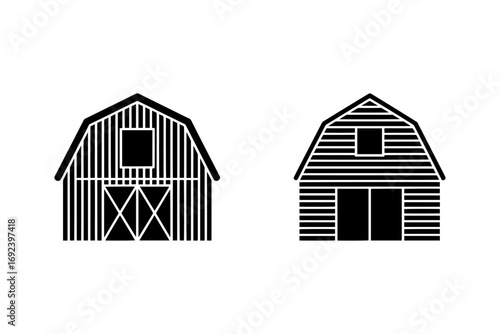 rustic barn wooden rural architecture silhouette