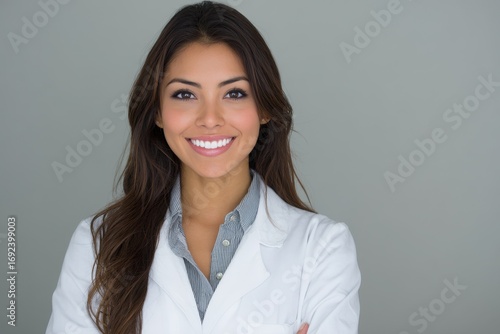 Dentist Headshot. Colombian Healthcare Professional Exudes Confidence in Medical Environment