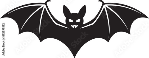 Halloween silhouette  halloween bat icon set