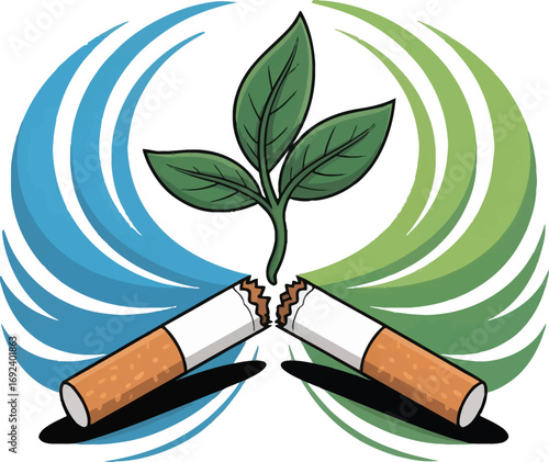 Breaking free from smoking healthier future isolated isolated on transparent background