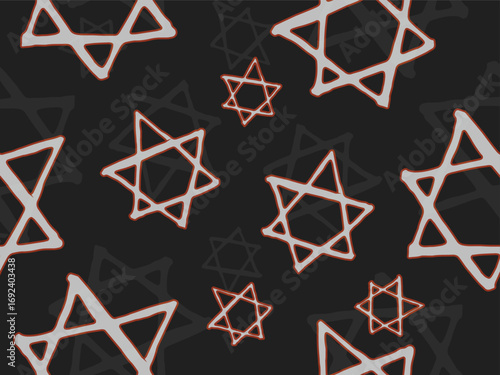 seamless david star pattern
