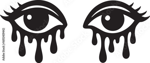 Crying Eyes Illustration