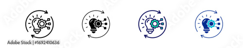 Entrepreneur  Icon Set Multiple Style Collection