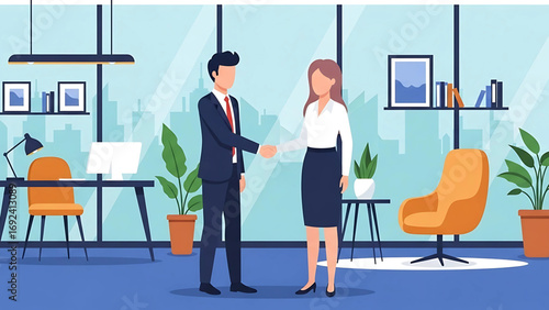 business meeting in office