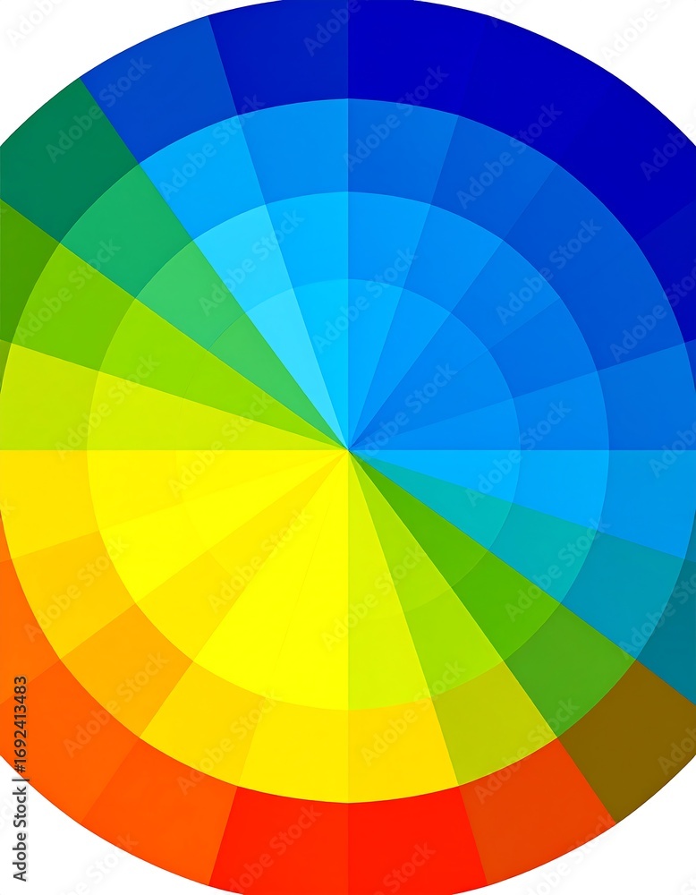 Obraz premium Vibrant color wheel