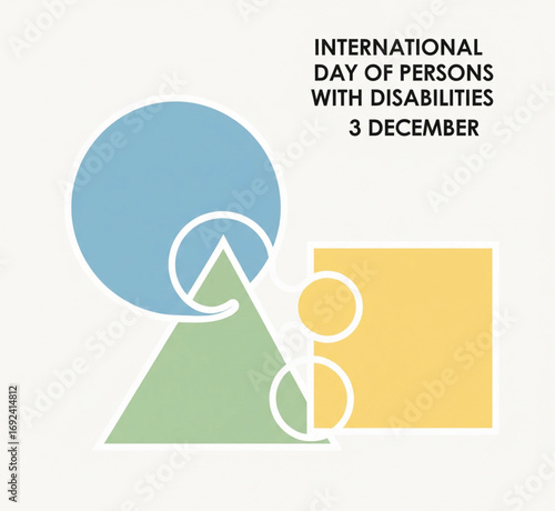 Geometric Shapes Interlinked for Inclusion and Unity