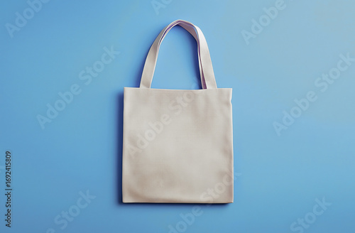 Tote bag mockup. Design minimalistic template shopping eco canvas tote bag mock-up. Minimalist modern template mockup nature canvas tote bag. Realistic style photo