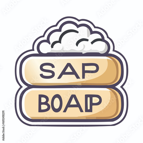 A stylized graphic representing SAP and BOAP, likely related to software or business.