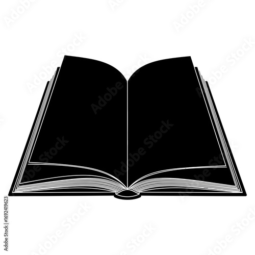 open book with blank pages