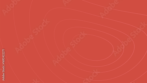 Salmon colored background with faint curved lines creating a topographic map like appearance