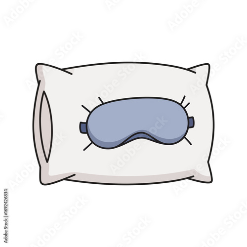 Pillow and eye mask for sleeping