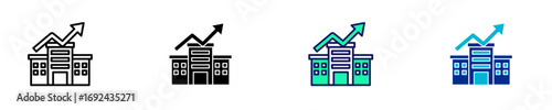 Rapid Scale Up  Icon Set Multiple Style Collection