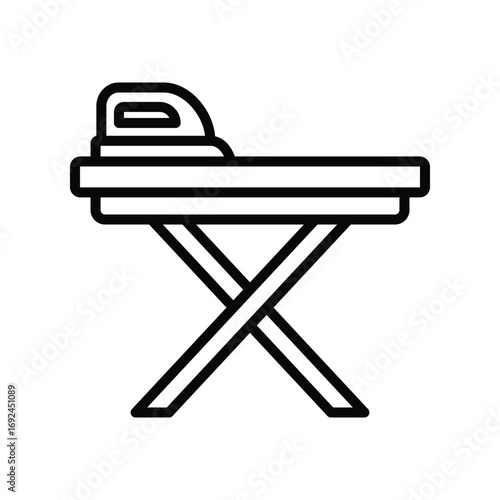 ironing board icon vector design template simple and clean