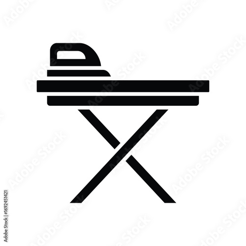ironing board icon vector design template simple and clean