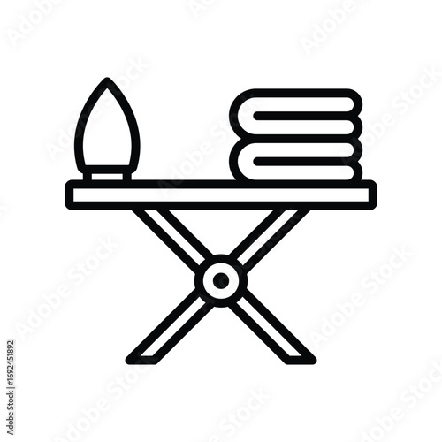 ironing board icon vector design template simple and clean