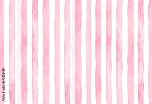 Delicate pastel pink watercolor stripes, hand-drawn seamless preppy pattern , art, repeat