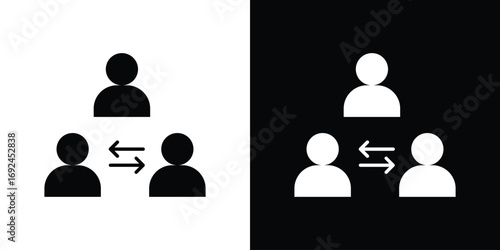 Mediator icon flat design. Eps 10