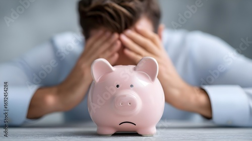 negative bankruptcy concept with accountancy, bankruptcy, issue
