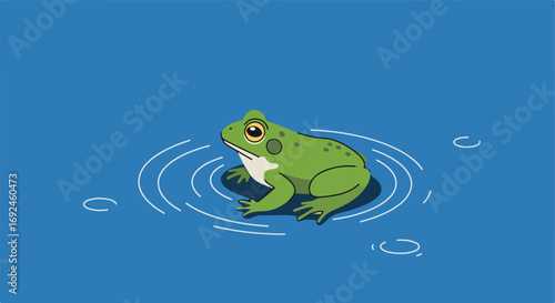 Frog in water