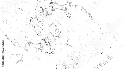 Distressed black grunge texture overlay with cracks scratches and dirt effect. Grunge dirt texture background with cracks scratches and vintage distressed style. 
